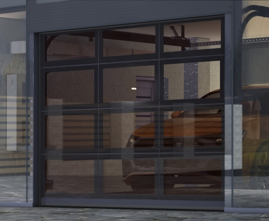 Панорамные ворота Алютех AluPro в Усть-Джегуте