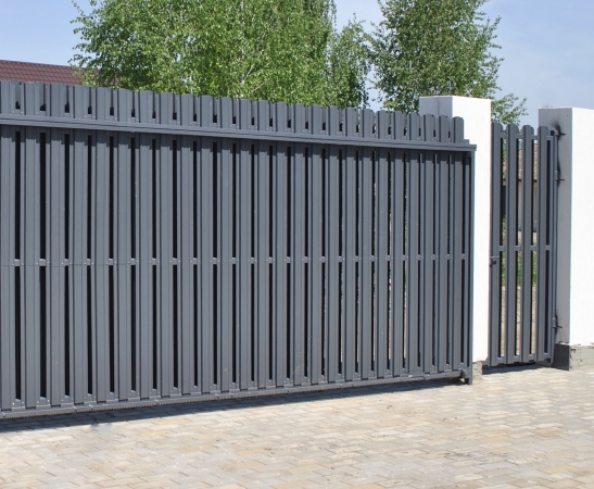 Ворота из штакетника в Усть-Джегуте